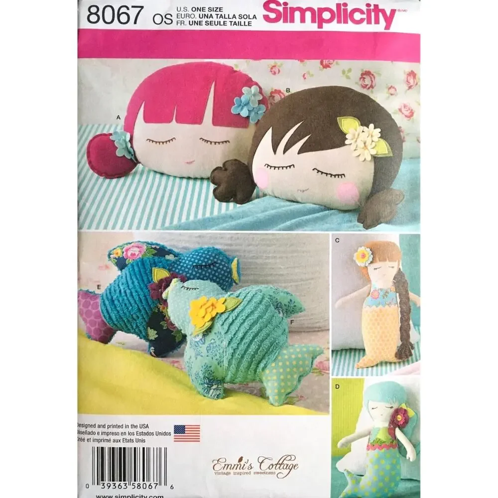 UNCUT Sewing Pattern Lot –Simplicity & McCalls Kids Crafts, Plush & Doll Clothes